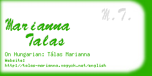 marianna talas business card