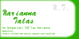 marianna talas business card
